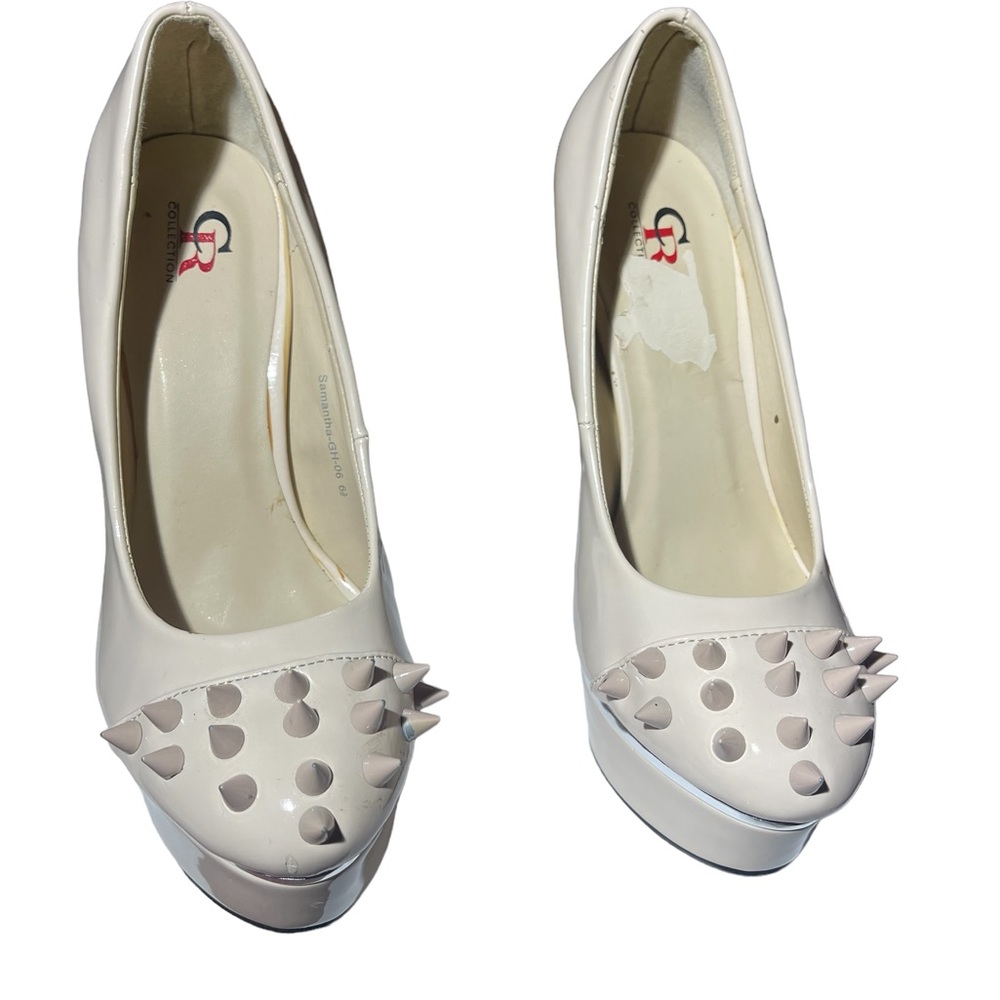 CR Collection Samantha Spiked Platform Stiletto Heels - Picture 9 of 10